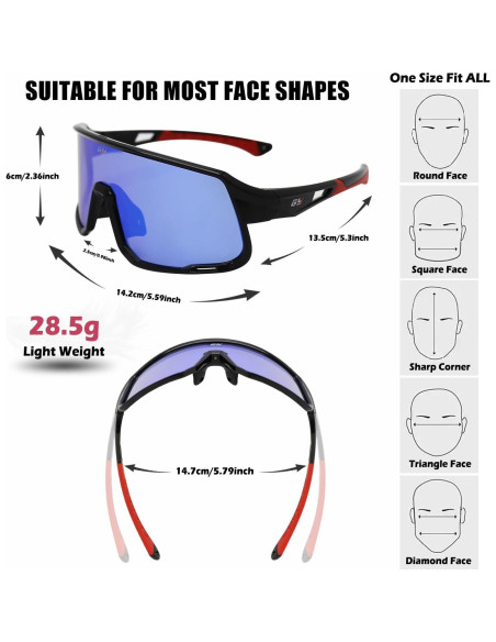 Gafas de Tiro GY Unisex con Lentes Polarizados y Estuche