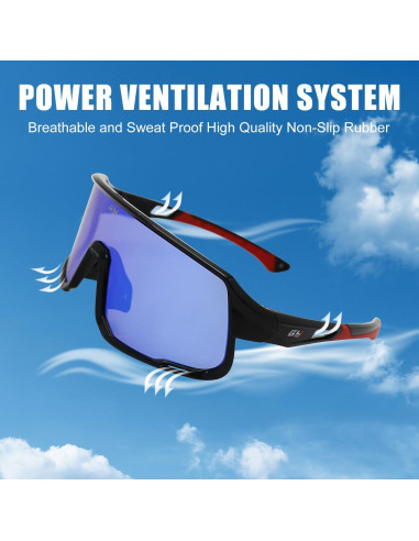 Gafas de Tiro GY Unisex con Lentes Polarizados y Estuche