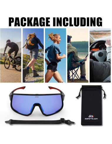 Gafas de Tiro GY Unisex con Lentes Polarizados y Estuche