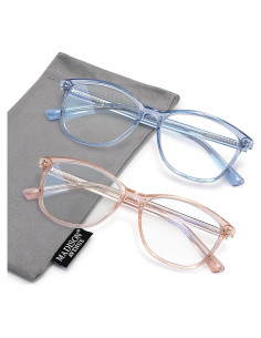 Gafas de lectura TR90 Madison Avenue +3.5 azul/marrón