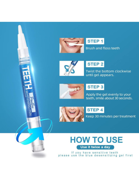 Bolígrafo Blanqueador de Dientes Garage Sale Pup - 5 Unidades, 70+ Usos, Sabor Menta