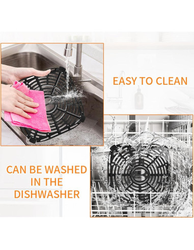 Sartén para Freidora de Aire BLACK+DECKER 20x20 cm Acero Inoxidable