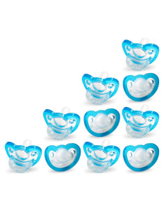 Chupete ortodóntico RaZbaby JollyPop 10 unidades azul