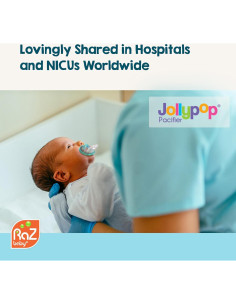 Chupete ortodóntico RaZbaby JollyPop 10 unidades azul 2