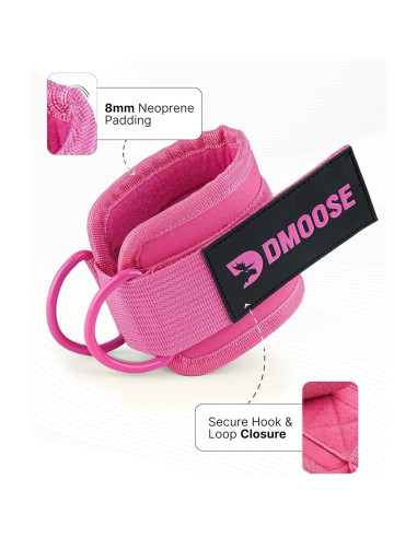 Correa de Tobillo DMoose para Máquina de Cable - Acolchado 8mm