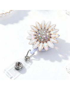 Soporte de Insignia Retráctil Ascrafter 2 Piezas Flor Champán 2