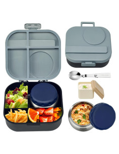 Caja de Almuerzo Bento Aimsnk para Niños 1.5L con Termo 355ml