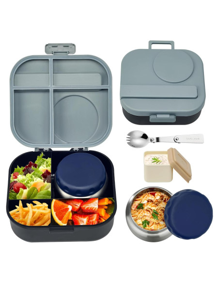 Caja de Almuerzo Bento Aimsnk para Niños 1.5L con Termo 355ml