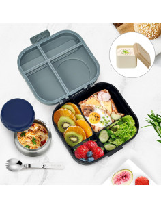 Caja de Almuerzo Bento Aimsnk para Niños 1.5L con Termo 355ml 2
