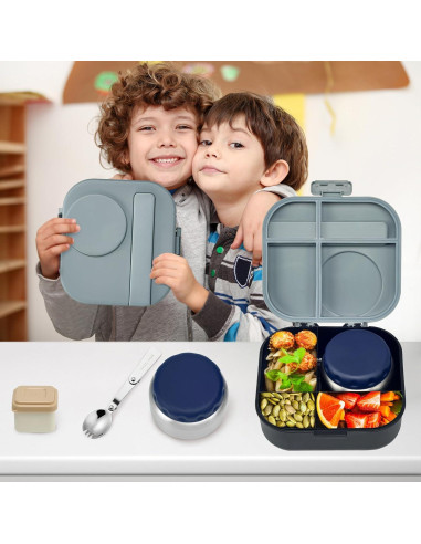 Caja de Almuerzo Bento Aimsnk para Niños 1.5L con Termo 355ml