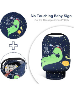 Cubierta de Asiento de Coche Metplus para Bebés Azul Profundo 2