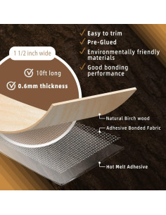 Banda de Biselado GSCIT Club Abeto 3.05m 0.6mm Adhesiva 2