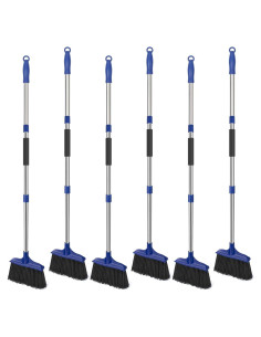 Escoba Angular Pesada KeFanta 6 Paquete Azul 135 cm