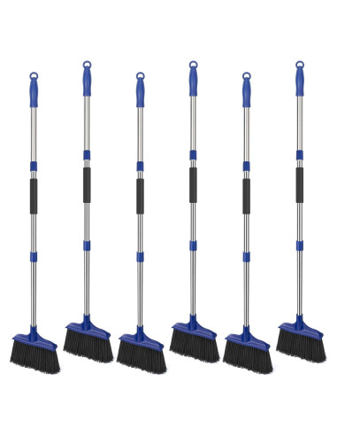 Escoba Angular Pesada KeFanta 6 Paquete Azul 135 cm