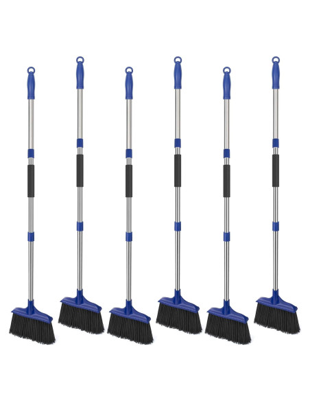 Escoba Angular Pesada KeFanta 6 Paquete Azul 135 cm