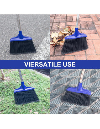 Escoba Angular Pesada KeFanta 6 Paquete Azul 135 cm