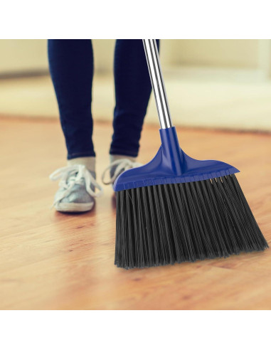 Escoba Angular Pesada KeFanta 6 Paquete Azul 135 cm