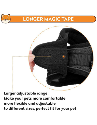 Arnés Reflectante para Perros PWOD XXS Negro Carbón