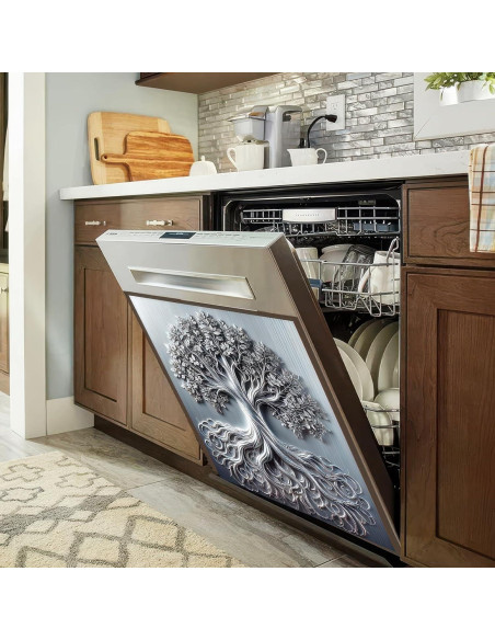 Cubierta Magnética para Lavavajillas BlissYard 58x66 cm Árbol de la Vida