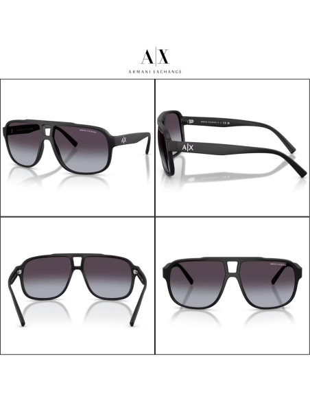 Gafas de sol rectangulares Armani Exchange AX4104S para hombres Gafas de sol rectangulares Armani Exchange AX4104S para hombres