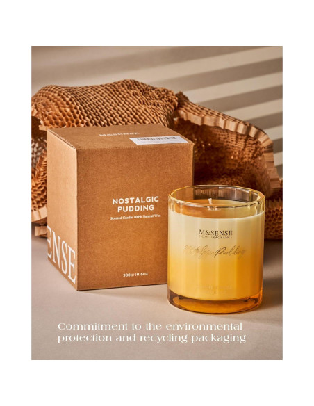 Vela Aromática M&SENSE Melón y Pepino 300g Cera Soja 60h