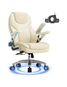 Silla de Oficina Ergonómica CoziCradle Beige 600lbs Alta