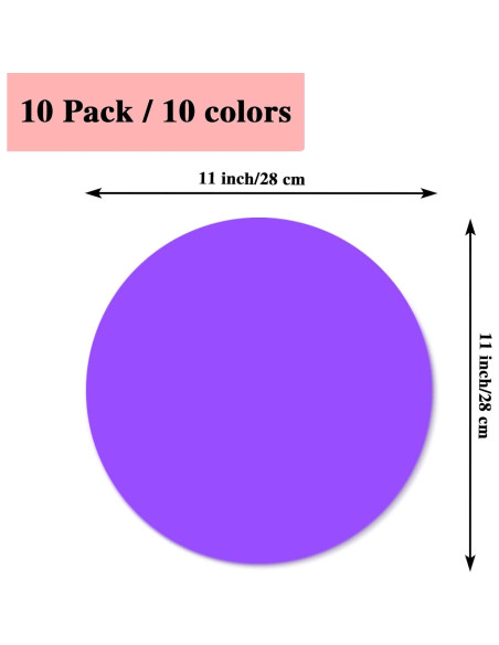 10 Puntos de Borrado en Seco Xuyyicao 28 cm Multicolor