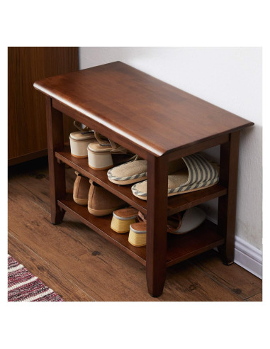 Banco de Almacenamiento XKZG de Madera 60 cm Marrón