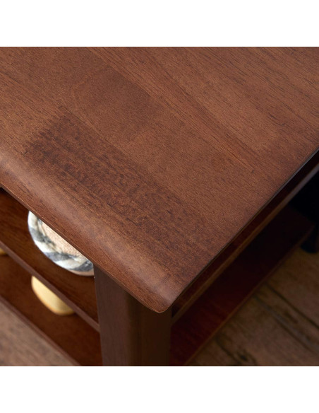 Banco de Almacenamiento XKZG de Madera 60 cm Marrón