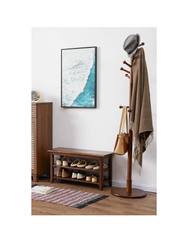 Banco de Almacenamiento XKZG de Madera 60 cm Marrón