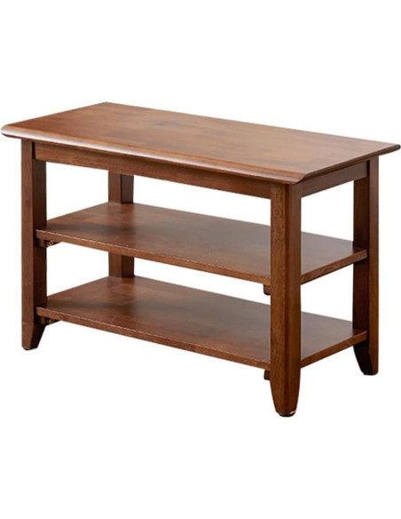 Banco de Almacenamiento XKZG de Madera 60 cm Marrón