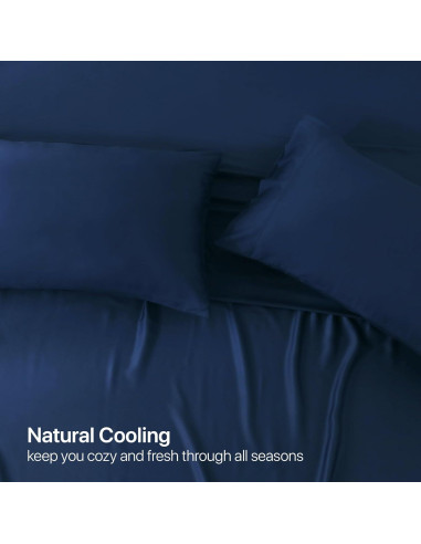 Juego de Sábanas NATUREFIELD King Dividido Superior 4 Piezas