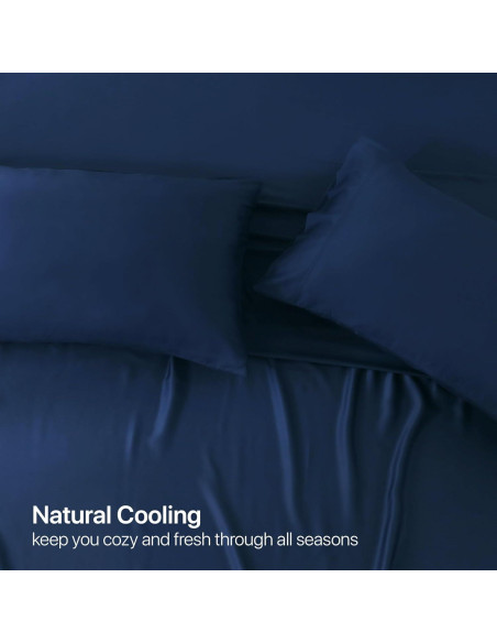 Juego de Sábanas NATUREFIELD King Dividido Superior 4 Piezas