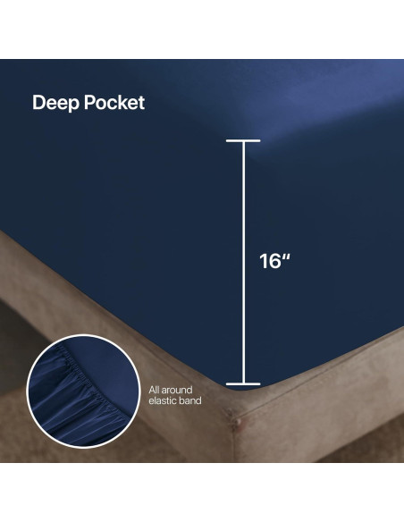 Juego de Sábanas NATUREFIELD King Dividido Superior 4 Piezas