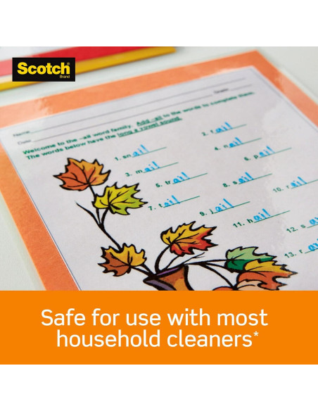 Fundas de Laminado Térmico Scotch 3 Mil Tamaño Carta 200/Paq