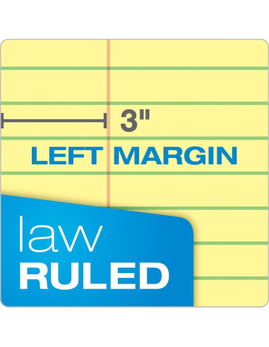 Bloc de Hojas Dobles Ampad 20-245 Legal Amarillo 100 Hojas