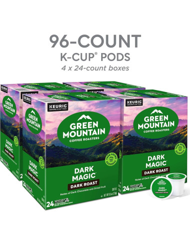 Cafés K-Cup Magia Oscura Verde Montaña 96 Unidades Tueste Oscuro
