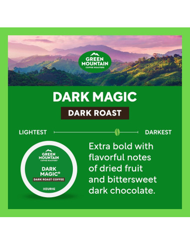 Cafés K-Cup Magia Oscura Verde Montaña 96 Unidades Tueste Oscuro