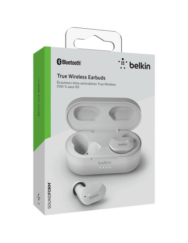 Auriculares Inalámbricos Belkin SoundForm, Bluetooth IPX5, Blanco