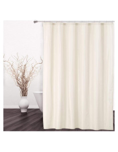 Cortina de Ducha CAROMIO 100% Impermeable 182.88x182.88 cm Marfil