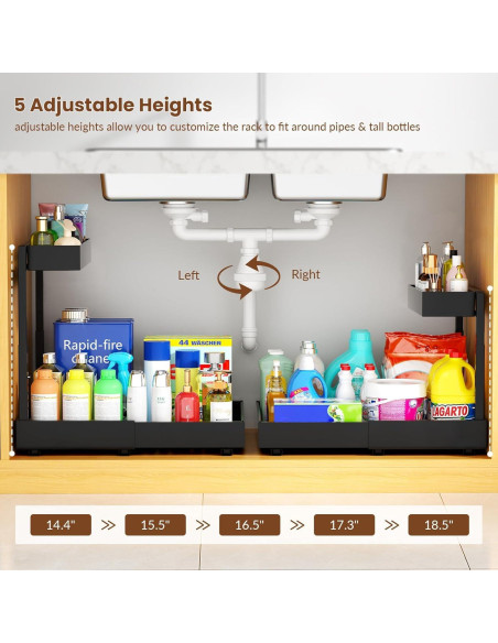 Organizador Expandible Maywise 2 Niveles para Fregadero 41.4 cm