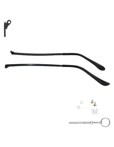 Patas de Reemplazo para Gafas Clony Metal Negro 138mm