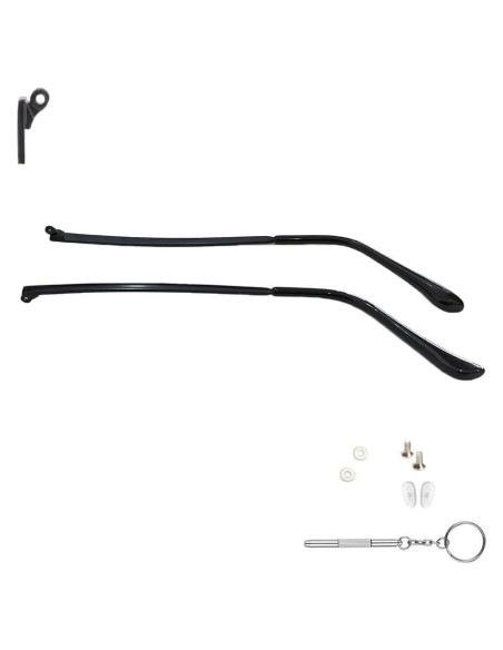 Patas de Reemplazo para Gafas Clony Metal Negro 138mm