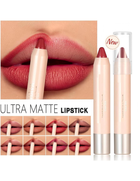 Delineador de Labios Mate Melemando 8 Colores Alta Pigmentación