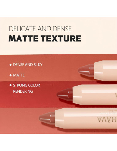 Delineador de Labios Mate Melemando 8 Colores Alta Pigmentación