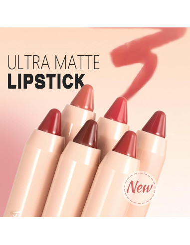 Delineador de Labios Mate Melemando 8 Colores Alta Pigmentación