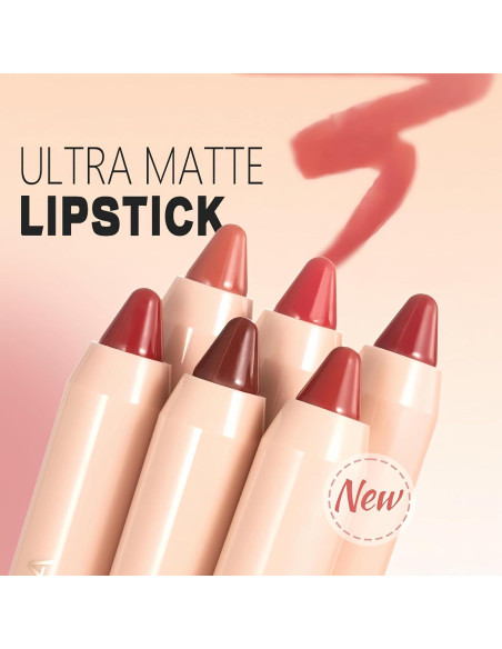 Delineador de Labios Mate Melemando 8 Colores Alta Pigmentación