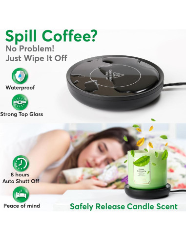 Calentador de Tazas Eléctrico Bulk Paradise 17W Automático Negro