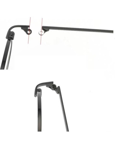 Patas de Reemplazo para Gafas Clony Metal Negro 138mm