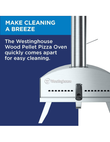 Horno de Pizza Portátil Westinghouse WBGLPO12AR de Pellet